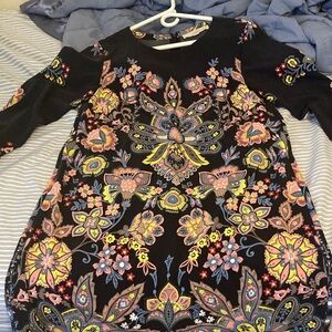 Loft floral shift dress xs